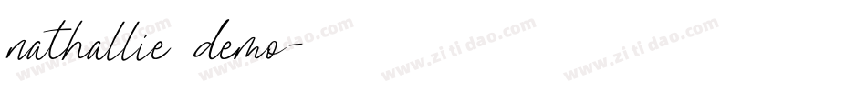 nathallie demo字体转换